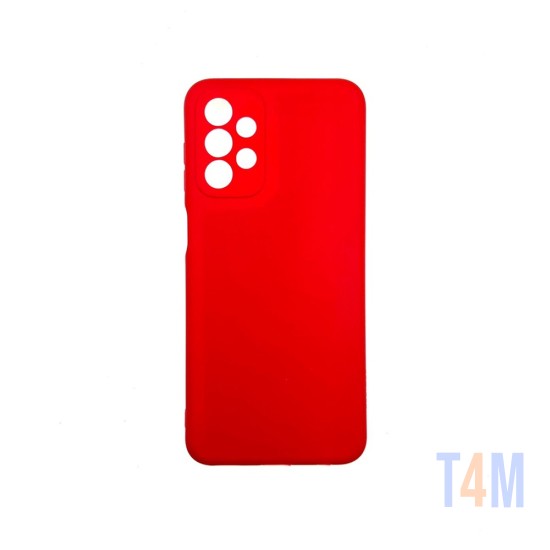 Funda de Silicona con Marco de Cámara para Samsung Galaxy A23 4g Rojo